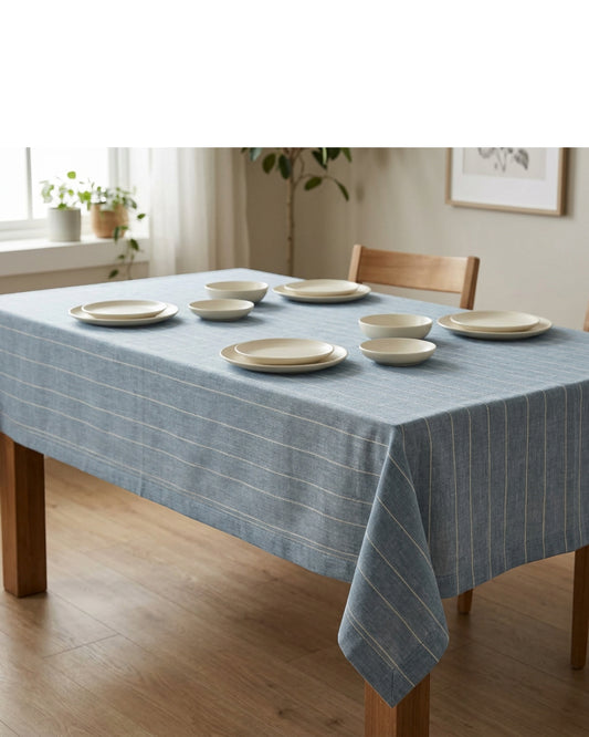 Fbknd Arcloom Rectangular Tablecloth Dusty Blue 140 x 220 cm