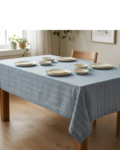 Fbknd Arcloom Rectangular Tablecloth Dusty Blue 140 x 220 cm