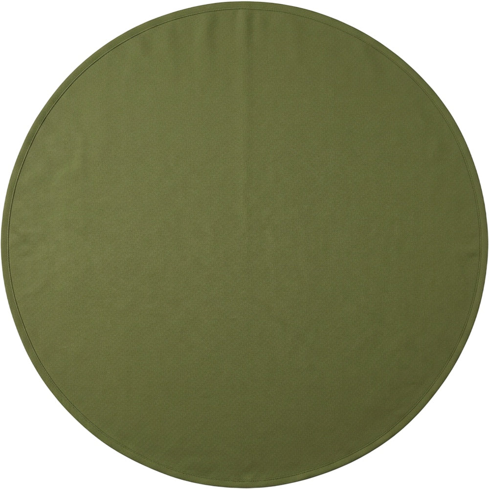 Fbknd Round Polyester-Cotton Pique Tablecloth Olive 175 cm - Product view
